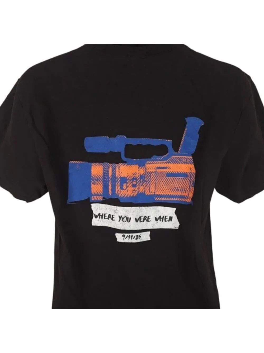 Where You Were When T Shirt Mens Size Medium Black 911 Movie Film Cast Crew
